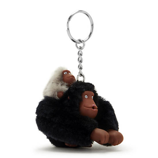 Kipling Mom And Baby Sven Monkey Keychain Accessories Sort | DK 1947QM